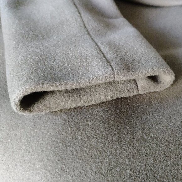 Cinzia Rocca Taupe Shawl-Collar Wool Maxi Coat - Picture 13 of 15